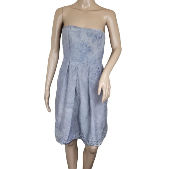 J.Crew Slub Strapless Silk Dress party - Picture 1 of 10